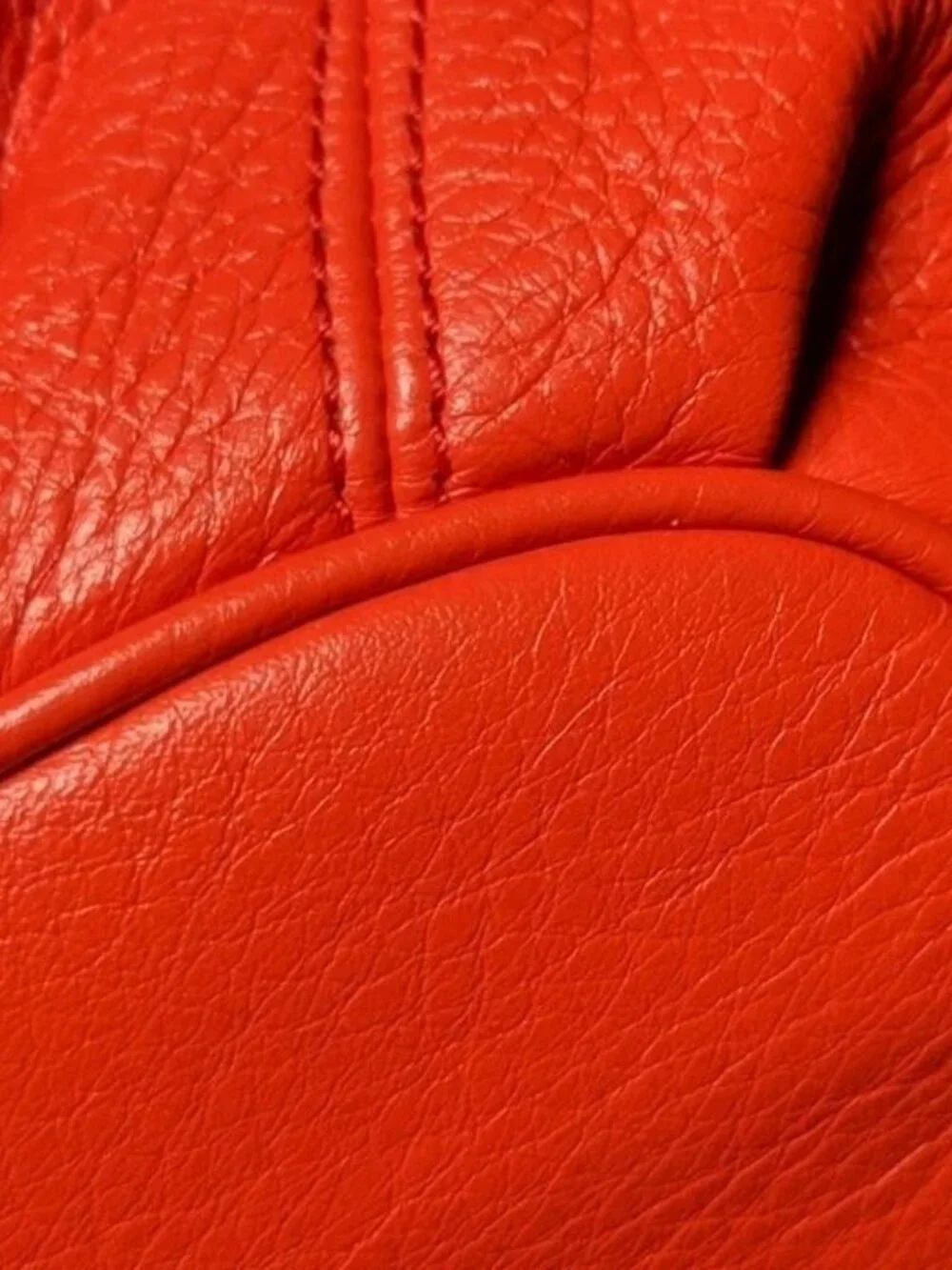 MICHAEL KORS TANGERINE LEATHER RING TOTE HOBO SHOULDER BAG SOFT LEATHER